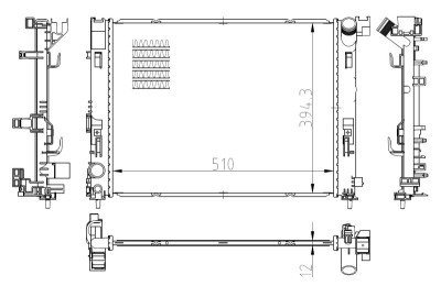 NRF 550038 Radiator, racire motor foto