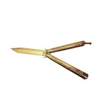 Cutit Fluture cu Tais, Model Dragon, Sistem Prindere Curea, 22 cm, Auriu