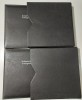 2 albume pt. carti postale tip vechi/plicuri, (57 coli) tip Leuchtturm cu etui negru