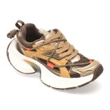 Pantofi sport GRYXX aurii, 24121, din material textil