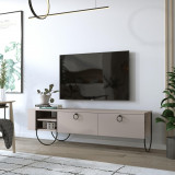 COMODA TV Norfolk Tv Stand, Alb, 36x44x150 cm