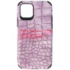 Husa iPhone 11 Pro, Crocodil Piele Eco, TPU, Lavender