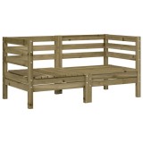 Cumpara ieftin Canapele de colt de gradina, 2 buc., lemn de pin tratat