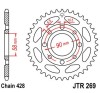 Pinion spate 36 dinti pas lant 428 &ndash; Daelim VJ - VL 125 - Honda CB - CG - CM - SL - XL 100-125-200 - Kreidler 125 - Kymco Zing 125cc