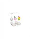 Set 12 Oua Plastic Agatat Baker Ross, Decoratiuni DIY, Vopsea, Strasuri, Panglici, Creativitate Copii
