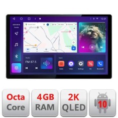 Navigatie dedicata Skoda Octavia 3 N-279 Edonav ecran 13&quot; 2K 8 si 128 Android Waze USB Navigatie 4G 360 Toslink Youtube Radio KIT- CarStore Technology