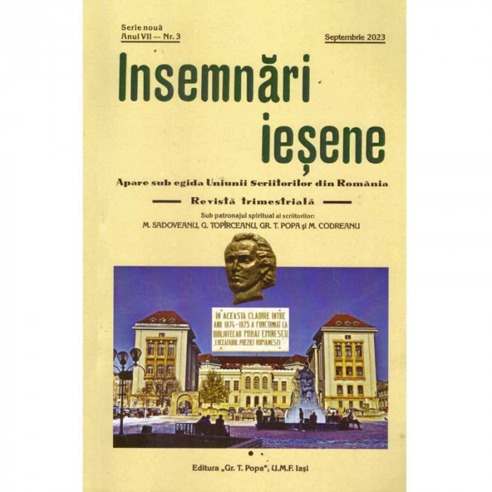 colectiv - Insemnari iesene. Revista trimestriala. Apare sub egida Scriitorilor din Romania - 135427