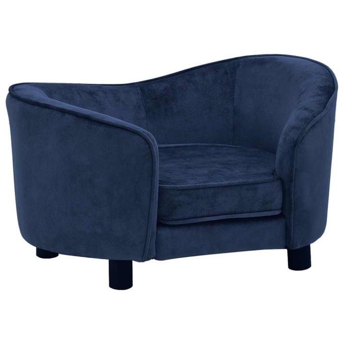 Canapea pentru caini, albastru, 69x49x40 cm, plus