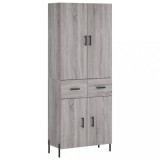 Cumpara ieftin Dulap inalt, gri sonoma, 69,5x34x180 cm, lemn compozit
