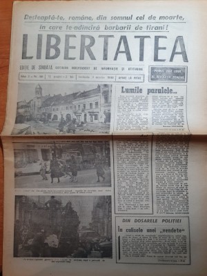 ziarul libertatea 3 martie 1990-art gabi lunca foto