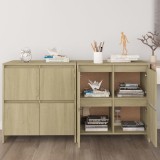 vidaXL Servante, 2 buc., stejar sonoma, 70x41x75 cm, lemn prelucrat