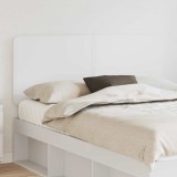 VidaXL Tăblie cap cu headboard Alb 150 cm Lemn compozit 887868