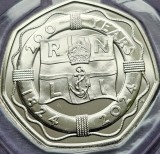 50 pence 2024 Marea Britanie, 200th anniv. of the RNLI, Brilliant unc, Coincard