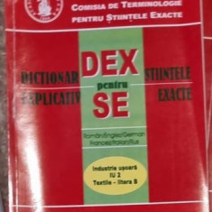 Dictionar Explicativ pentru Stiintele Exacte - Industrie Usoara IU 2 Textile Litera B