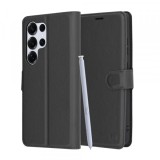 Husa pentru Samsung Galaxy S25 Ultra S938, Techsuit, Leather Folio, Neagra