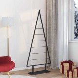 VidaXL Pom de Crăciun din metal cu suport Negru 180 cm Oțel 42019173