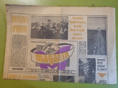 ziarul magazin 18 mai 1968-moda,octavian bancila,danubiana foto