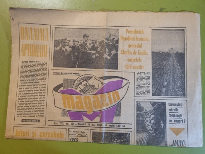 ziarul magazin 18 mai 1968-moda,octavian bancila,danubiana