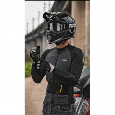 Geaca de vara moto cu armura, sistem avansat de ventilație și disipare termică, protectii full body certificate CE, centura cu element reflectorizant