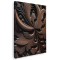 Tablou canvas sculptura lemn detaliu, maro, negru 1085 Tablou canvas pe panza CU RAMA 40x60 cm