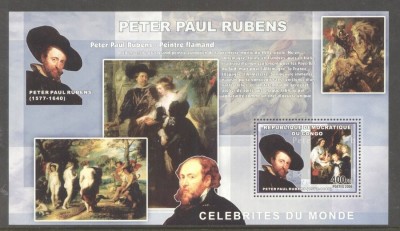 Zaire Congo 2006 Paintings Peter Paul Rubens perf.sheet MNH DA.134 foto