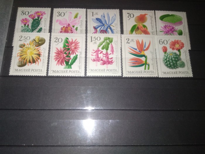TIMBRE UNGARIA FLORI 1965
