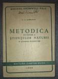 N A GORBUNOV - METODICA DE PREDARE A STIINTELOR NATURII&nbsp;1950