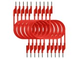 Cabluri de măsurare PEAKTECH 50VAC/120VDC, 10A, 0,75m, roşie