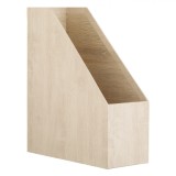 Suport Documente Carton, Finisaj Wood, Dimensiuni 25.5x10.3x30cm, Culoare Bej, Oem