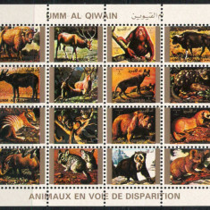 Umm al-Kaiwain 1972 Mi 1546/61 MNH - Animale rare (II) (format mic 45€)