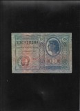 Austria Austro Ungaria 100 kronen korona coroane 1912 seria21698 uzata