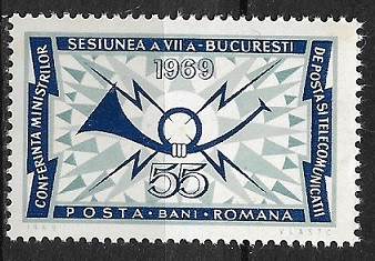 B1253 - Romania 1969 - Posta neuzat,perfecta stare foto