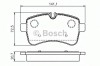 Set placute frana,frana disc IVECO DAILY IV autobasculanta (2006 - 2011) BOSCH 0 986 494 460