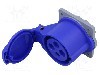 Conector alimentare AC, IEC 60309, IP44, 16A, 415V AC, 4 pini, AMPHENOL - 2CMA193156R1000