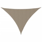 Cumpara ieftin Parasolar gri taupe 2,5x2,5x3,5 m tesatura oxford triunghiular