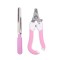 Set Cleste Profesional Taiat unghii animale si pila, Pisici, Caini, 13.5 cm, Roz