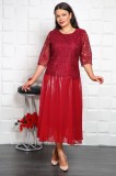 Cumpara ieftin Rochie Maxi Casandra Bordo - 48Marimea