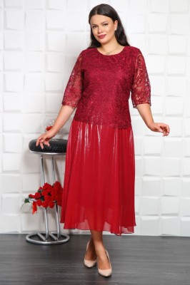 Rochie Maxi Casandra Bordo - 52Marimea foto