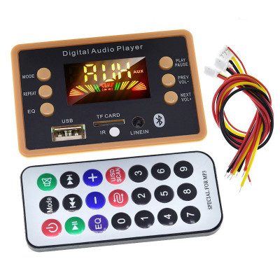 Modul decodor la 5V - 12V cu Bluetooth 5.0 si card microSD MP3 foto