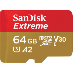 Card de memorie Sandisk microSDXC Extreme, 64 GB, UHS-I, V30, 160 MB/s, A1 foto