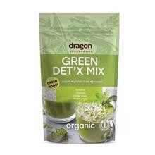 Green Detox Mix Bio (Spirulina Chlorella Orz Verde Iarba Grau) Dragon Superfoods 200gr Cod: 3800225478816 foto