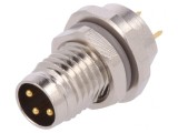 Conector M8 Tată 3P IP67 60V 2.5-4mm, TE Connectivity