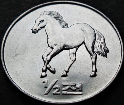 Moneda FAO 1/2 CHON - COREEA de NORD, anul 2002 * cod 3821 - UNC DIN FASIC! foto
