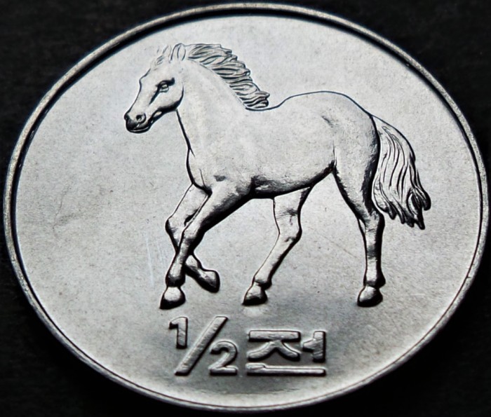 Moneda FAO 1/2 CHON - COREEA de NORD, anul 2002 * cod 3821 - UNC DIN FASIC!