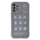Husa compatibila cu samsung galaxy a53, personalizata shockproof rugged, camera protect, gri