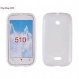 Husa Silicon S-Line Nokia Lumia 510 - Protectie Premium, Design Modern, Alb