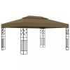 Gossi pavilion cu acoperis dublu, gri taupe, 3 x 4 m, 180 g/m2