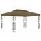Gossi pavilion cu acoperis dublu, gri taupe, 3 x 4 m, 180 g/m2