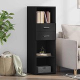 VidaXL Dulap &icirc;nalt, negru, 40x42,5x124 cm, lemn prelucrat
