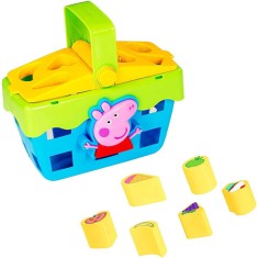 Cos de picnic Peppa Pig cu sortator de forme